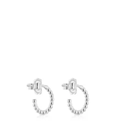 Pendientes aro cortos bolas de plata 10 mm Basicos^TOUS