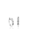Pendientes aro de oro blanco con diamantes Bear^TOUS Outlet