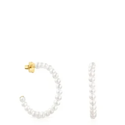 Pendientes aro de perlas Gloss^TOUS Best