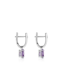 Pendientes aro de , amatista y diamantes Basic Colors^TOUS Discount