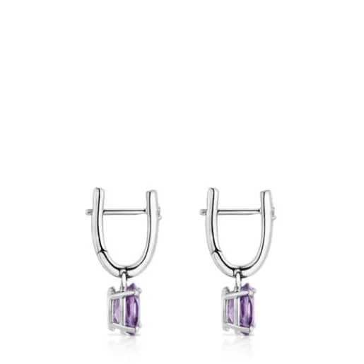 Pendientes aro de , amatista y diamantes Basic Colors^TOUS Discount