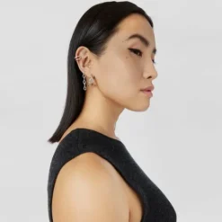 Pendientes aro de plata Bent^TOUS Discount