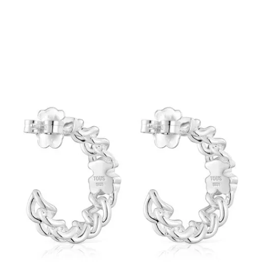 Pendientes aro de plata motivo oso Bold Motif^TOUS Sale