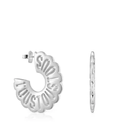 Pendientes aro de plata Miranda^TOUS Online