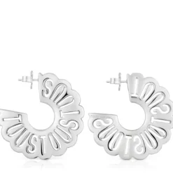 Pendientes aro de plata Miranda^TOUS Online