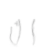 Pendientes aro de plata onda New Hav^TOUS New