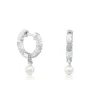 Pendientes aro de plata Straight^TOUS Hot