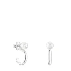 Pendientes aro de plata y perla Icon Pearl^TOUS Sale