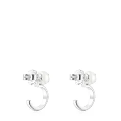 Pendientes aro de plata y perla Icon Pearl^TOUS Sale