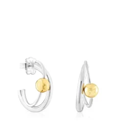 Pendientes aro doble bicolor Plump^TOUS Discount