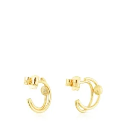 Pendientes aro doble de oro Sylvan^TOUS Outlet