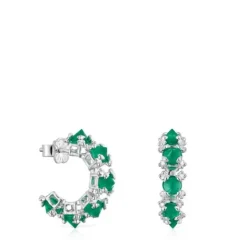 Pendientes aro grandes de y calcedonia Color Pills^TOUS Best
