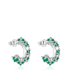 Pendientes aro grandes de y calcedonia Color Pills^TOUS Best