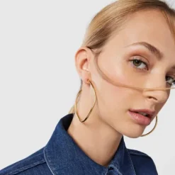 Pendientes aro onda Hav con baño de oro 18 kt sobre plata^TOUS Outlet