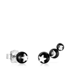 Pendientes botón de onix Magic Nature^TOUS Clearance