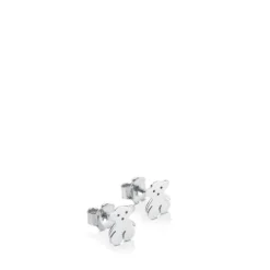 Pendientes botón de plata Bear^TOUS Clearance