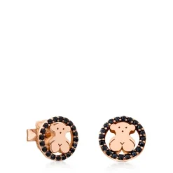 Pendientes Camille con baño de oro rosa 18 kt sobre plata y espinela Camille^TOUS Best