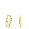 Pendientes con baño de oro 18 kt sobre plata Hav^TOUS Online
