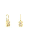 Pendientes con baño de oro 18 kt sobre plata y gemas Areia^TOUS New