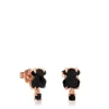 Pendientes con baño de oro rosa 18 kt sobre plata Erma^TOUS Discount
