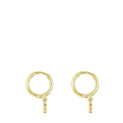 Pendientes con baño de oro 18 kt sobre plata Cool Joy^TOUS Best