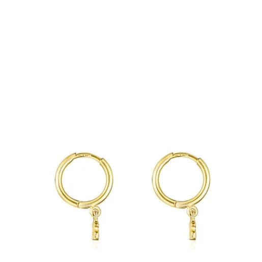 Pendientes con baño de oro 18 kt sobre plata Cool Joy^TOUS Best
