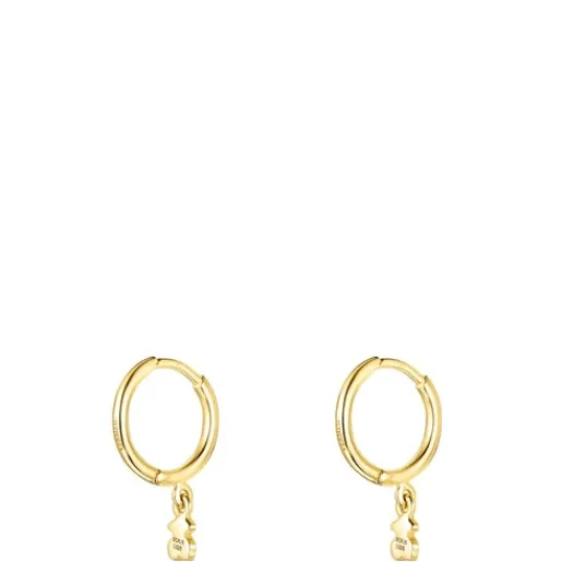 Pendientes con baño de oro 18 kt sobre plata Cool Joy^TOUS Best