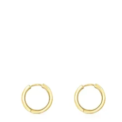 Pendientes con baño de oro 18 kt sobre plata Basics^TOUS Sale