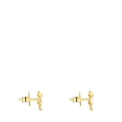 Pendientes con baño de oro 18 kt sobre plata Teddy Bear^TOUS Hot