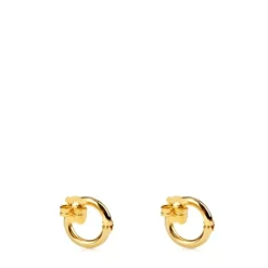 Pendientes con baño de oro 18 kt sobre plata 1,6 cm Hold^TOUS Best