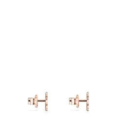 Pendientes con baño de oro rosa 18 kt sobre plata Sweet Dolls^TOUS Best