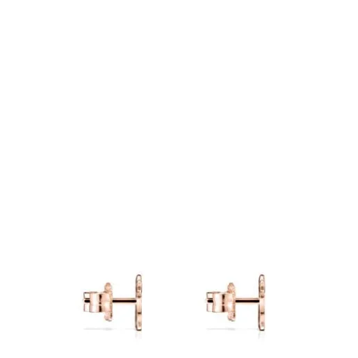Pendientes con baño de oro rosa 18 kt sobre plata Sweet Dolls^TOUS Best