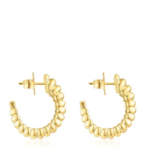 Pendientes con baño de oro 18 kt sobre plata Virtual Garden^TOUS Best