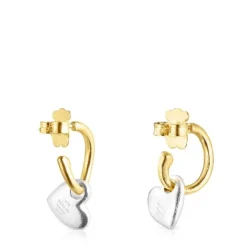 Pendientes corazón bicolor Luah^TOUS New