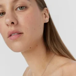 Pendientes corazón de oro blanco con diamantes Les Classiques^TOUS Best