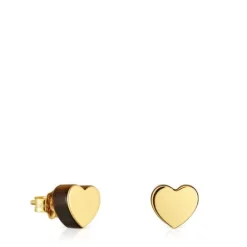 Pendientes corazón de y ojo de tigre 1950^TOUS New