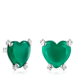 Pendientes corazón de y calcedonia tratada Color Pills^TOUS