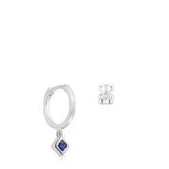 Pendientes corto/largo oso de y detalle iolita Basic Colors^TOUS Outlet