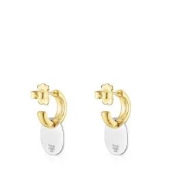 Pendientes cortos bicolor Oursin^TOUS New