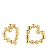 Pendientes cortos corazón con baño de oro 18 kt sobre plata Sugar Party^TOUS Discount