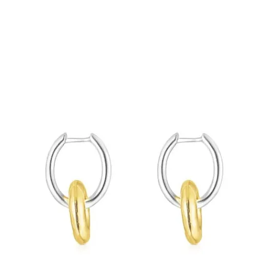 Pendientes cortos donut bicolor Luah^TOUS Best