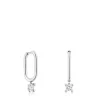 Pendientes de aro de platino con diamantes creados en laboratorio 0,36 ct Shine LGD^TOUS Sale