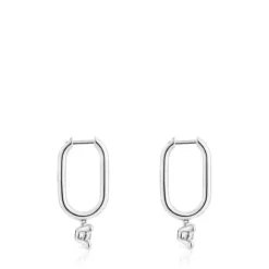 Pendientes de aro de platino con diamantes creados en laboratorio 0,36 ct Shine LGD^TOUS Sale