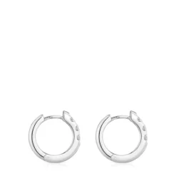 Pendientes de aro de platino con diamantes creados en laboratorio Les Classiques LGD^TOUS Best
