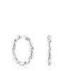 Pendientes de aro de plata 15 mm Twisted^TOUS Hot