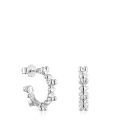 Pendientes de aro de plata 12 mm Bold Bear^TOUS Online