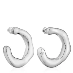 Pendientes de aro grandes de plata Tabit^TOUS Clearance