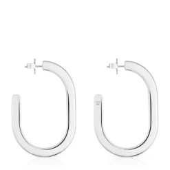 Pendientes de aro largos de Line^TOUS Outlet