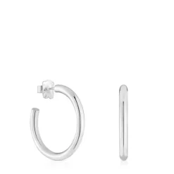 Pendientes de aro largos de 24 mm Basicos^TOUS Outlet