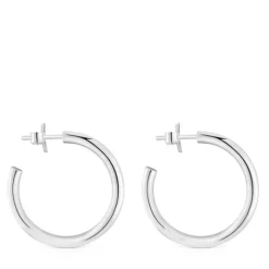 Pendientes de aro largos de 24 mm Basicos^TOUS Outlet